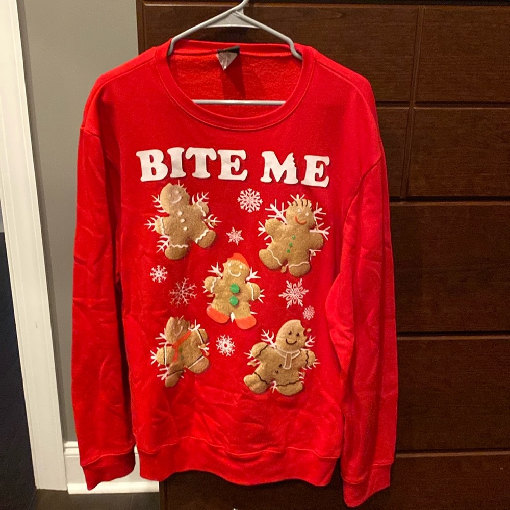 Women’s holiday gingerbread sweatshirt